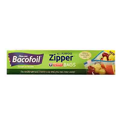 Bacofoil 12 Bags Zipper Medium 3L - GO DELIVERY