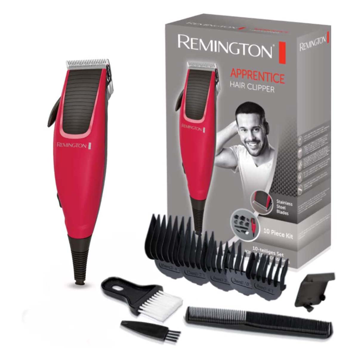remington corded hair clipper 10pcs kit