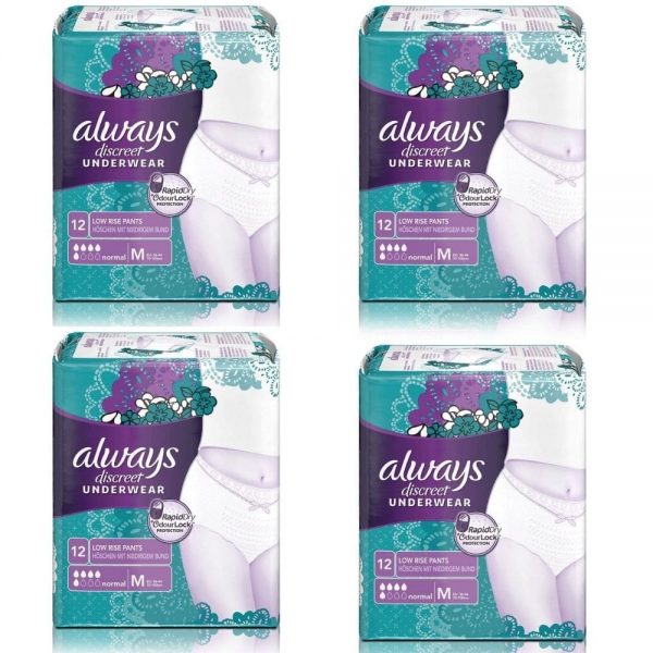 Always Discreet Medium Regular Waist 12 Panties Go Delivery