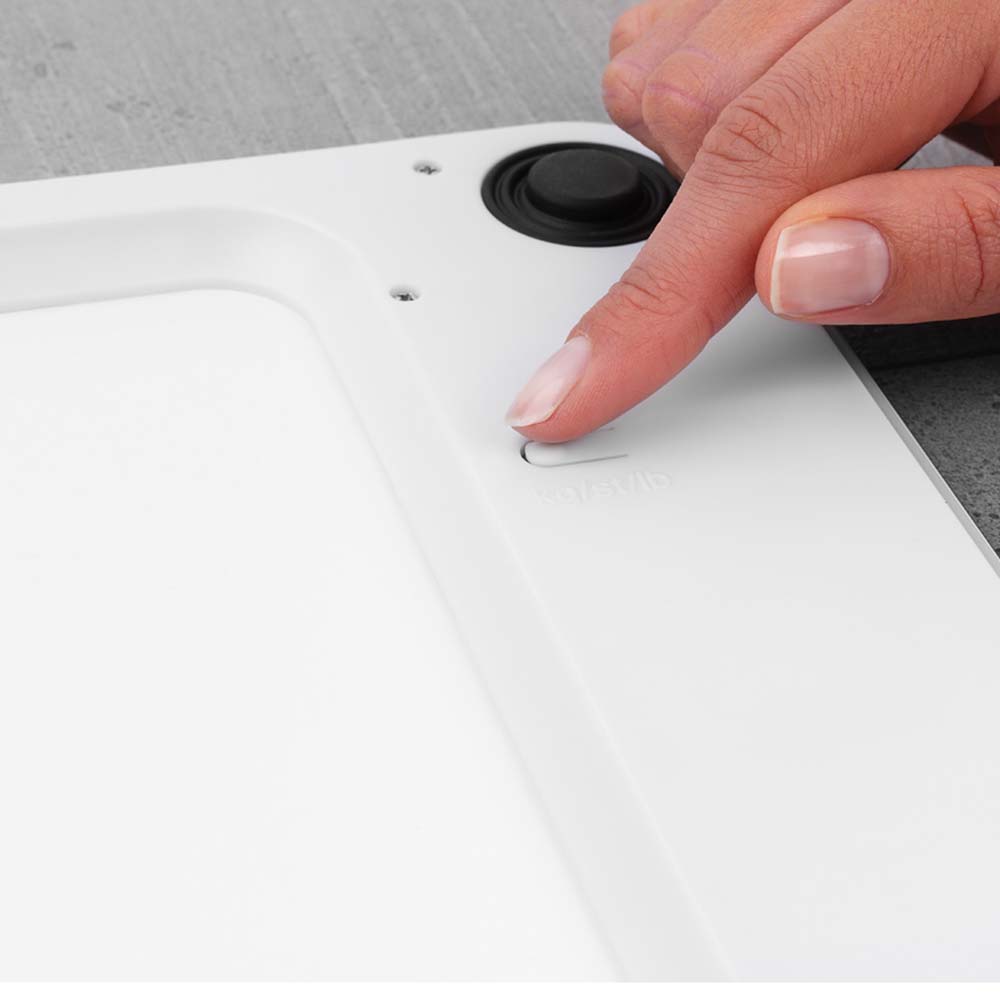 Brabantia Digital Bathroom Scales, Battery Powered White GO DELIVERY