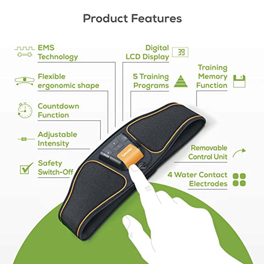 BEURER ABDOMINAL MUSCLE BELT EM 37 GO DELIVERY