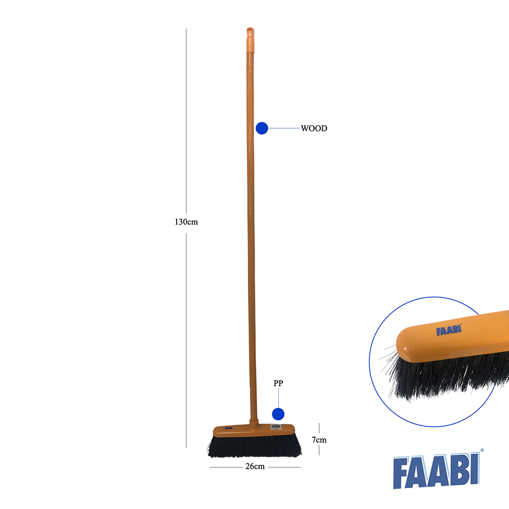 FAABI Floor Broom With Handle GO DELIVERY