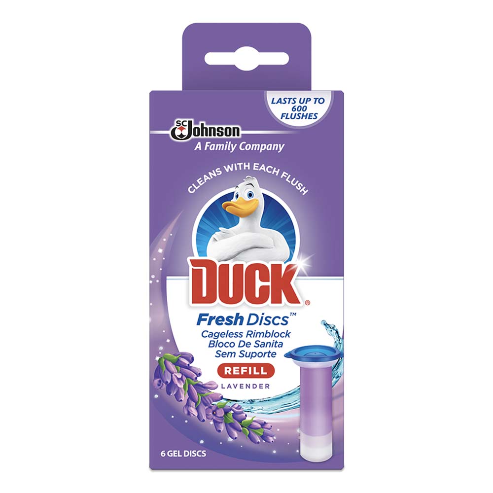 Duck Fresh Discs Starter Lavender Gel Cageless Rimblock 2 Pack, Toilet  Cleaner, Household Cleaning Agents, Cleaning, Household