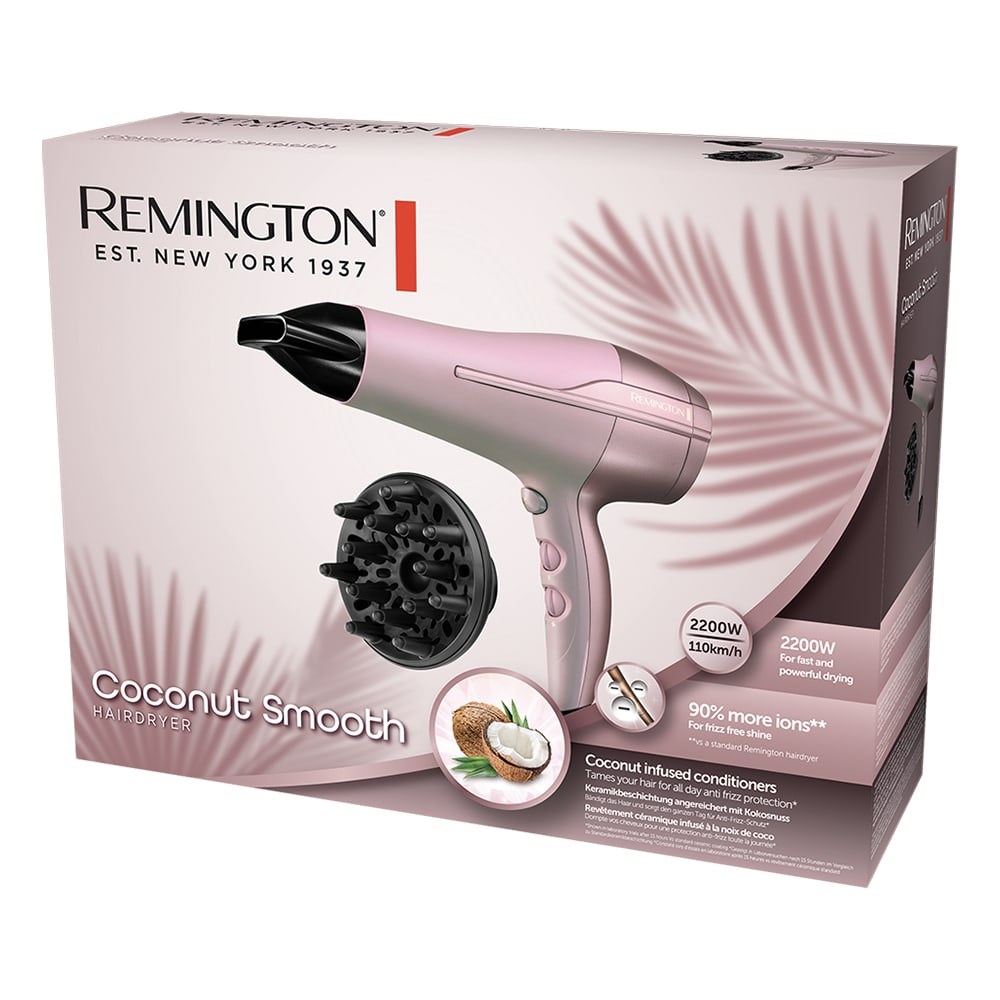 REMINGTON Coconut Smooth Hair Dryer D5901 GO DELIVERY