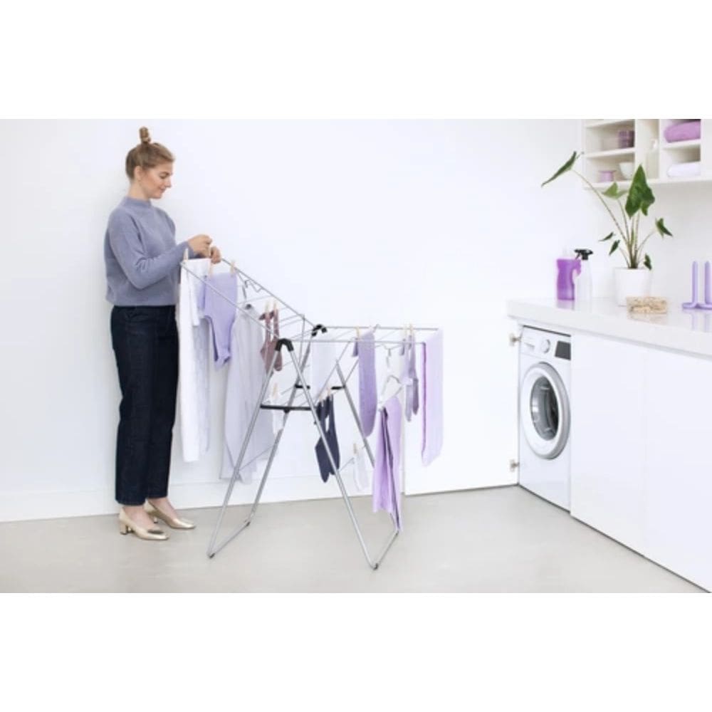 Brabantia HangOn Drying Rack, 15m Metallic Grey GO DELIVERY