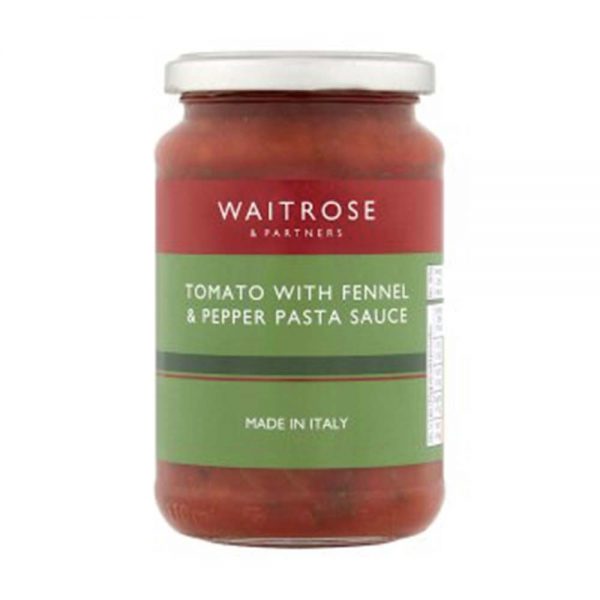 WAITROSE Tomato with Fennel & Pepper Pasta Sauce 350g GO DELIVERY