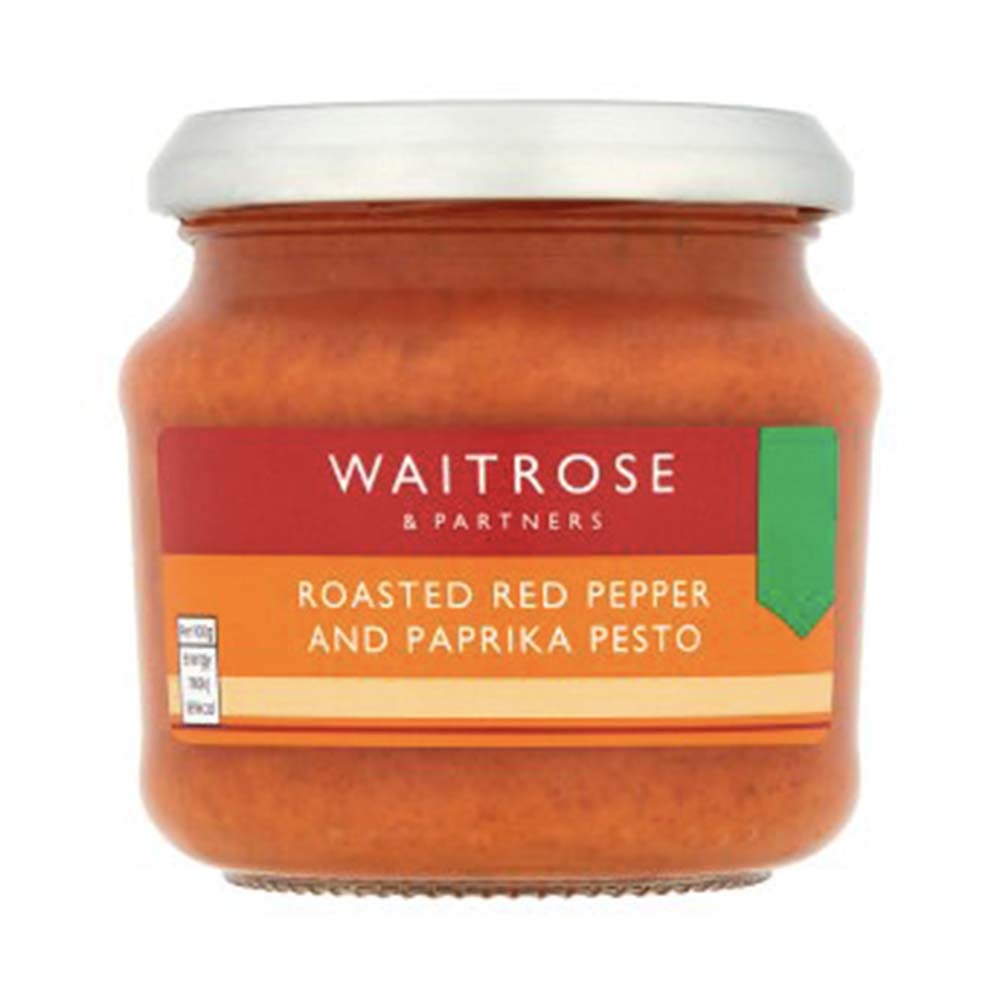 WAITROSE Roasted Red Pepper and Paprika Pesto 190g GO DELIVERY