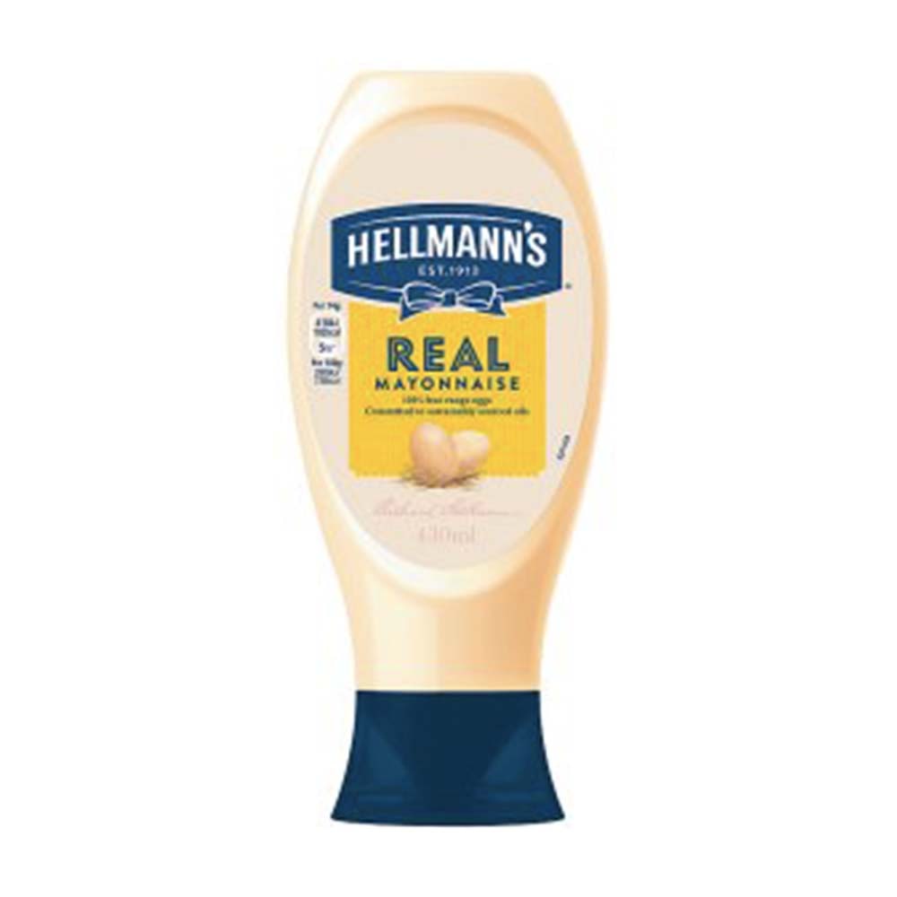 HELLMANN'S Squeezy Real Mayonnaise 430ml GO DELIVERY