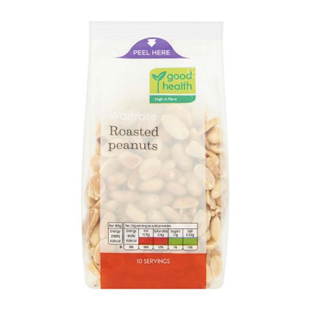 WAITROSE Roasted Peanuts 250g GO DELIVERY