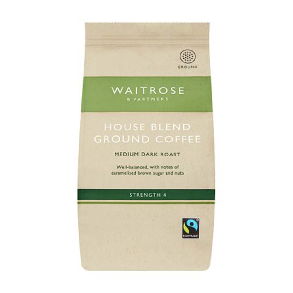 WAITROSE House Blend Ground Coffee 227g GO DELIVERY