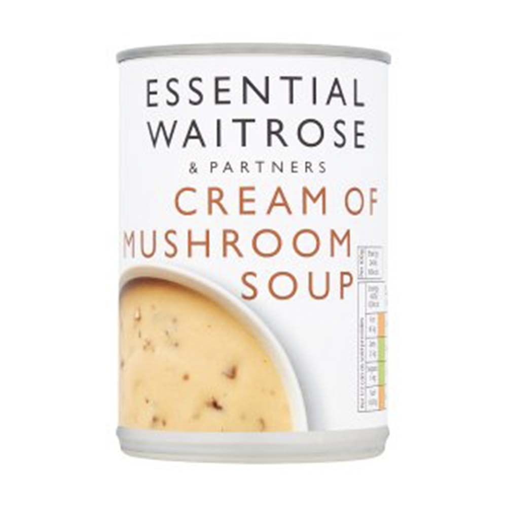 WAITROSE Essential Cream Of Mushroom Soup 400g GO DELIVERY