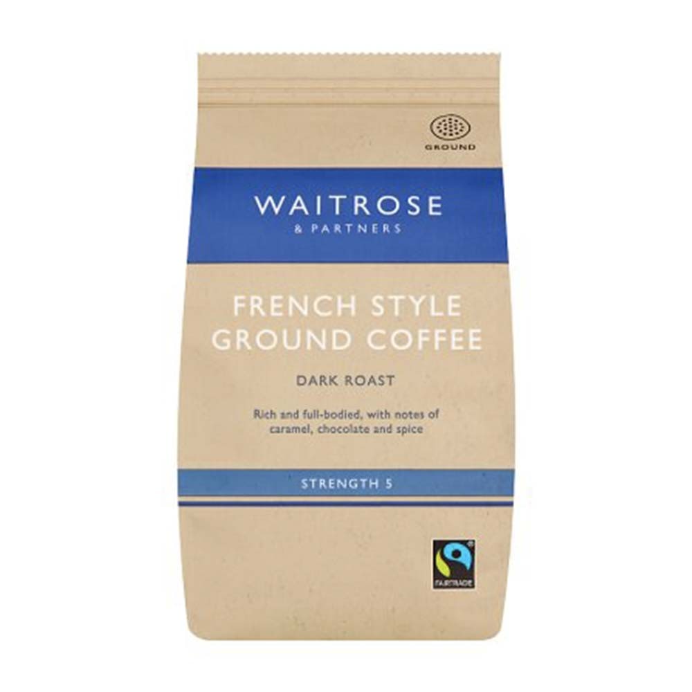 WAITROSE French Style Ground Coffee 227g GO DELIVERY
