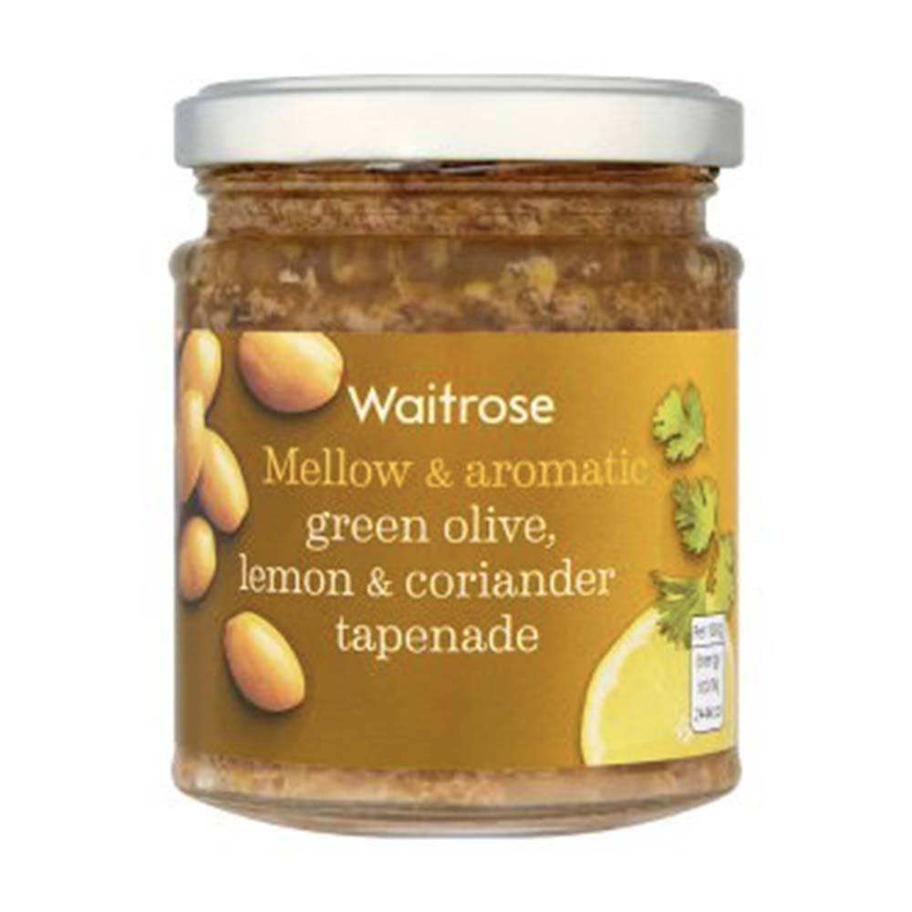 WAITROSE Tapenade Green Olive Lemon & Coriander 165g GO DELIVERY