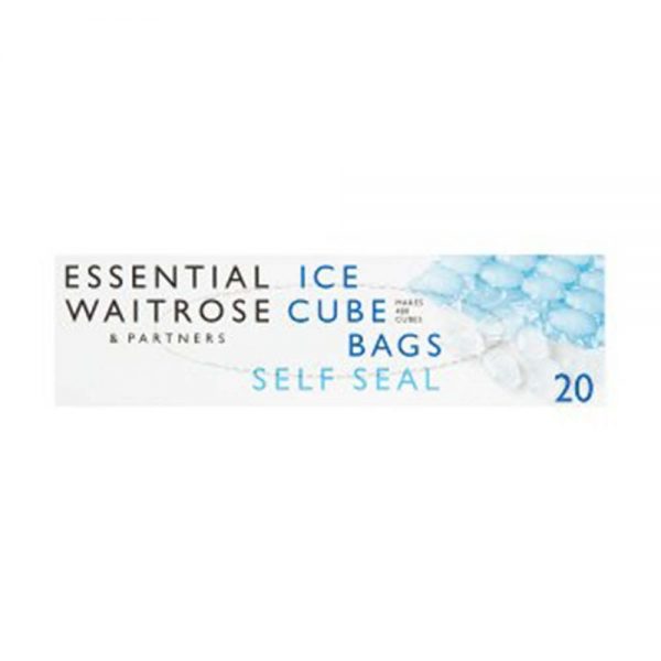 WAITROSE Essential Ice Cube Bags (Pack of 20) GO DELIVERY