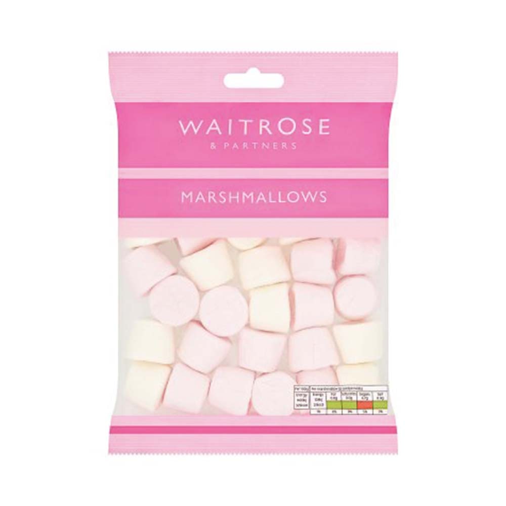 WAITROSE Pink & White Marshmallows - 200g - GO DELIVERY