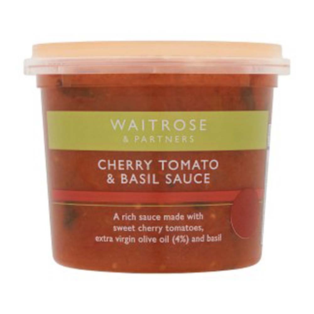 WAITROSE Cherry Tomato & Basil Sauce 350g GO DELIVERY