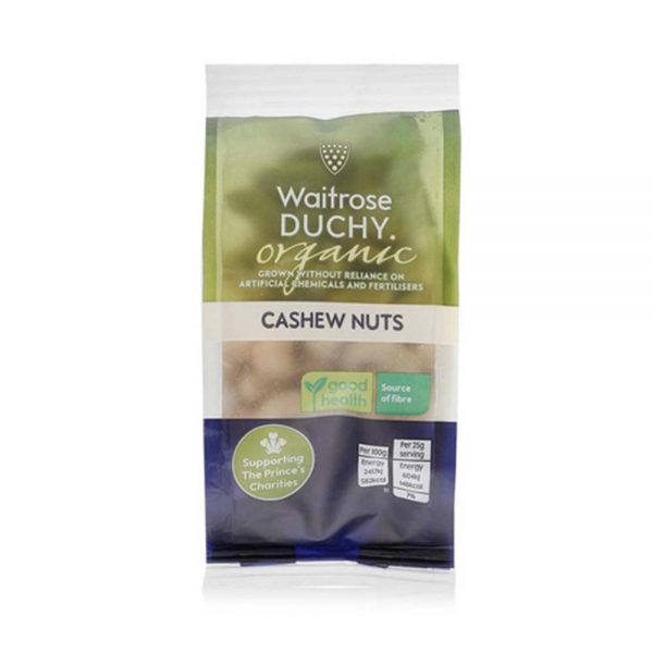 WAITROSE Duchy Organic Cashew Nuts 100g GO DELIVERY