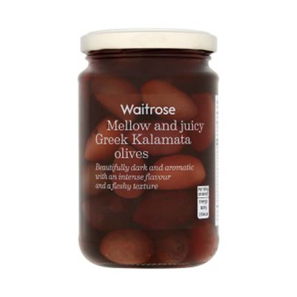 WAITROSE Greek Kalamata Olives 300g GO DELIVERY