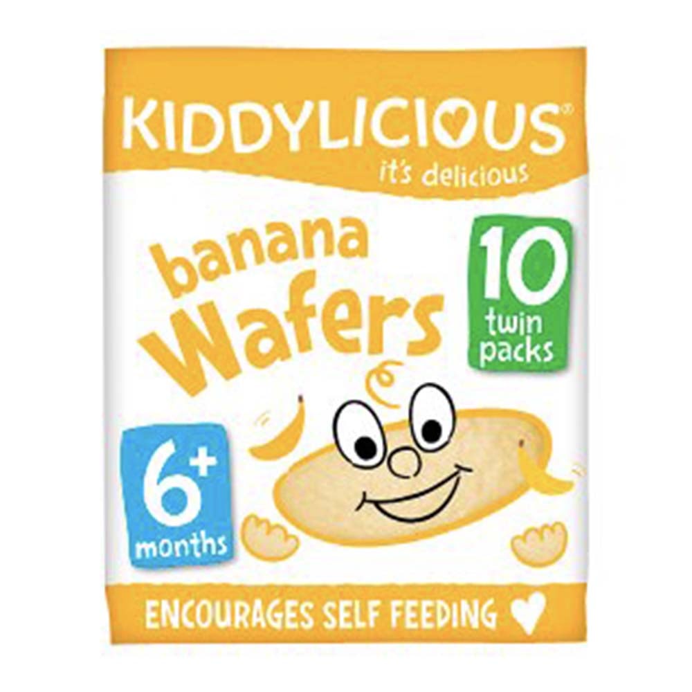 KIDDYLICIOUS 10 Banana Wafers 40g GO DELIVERY