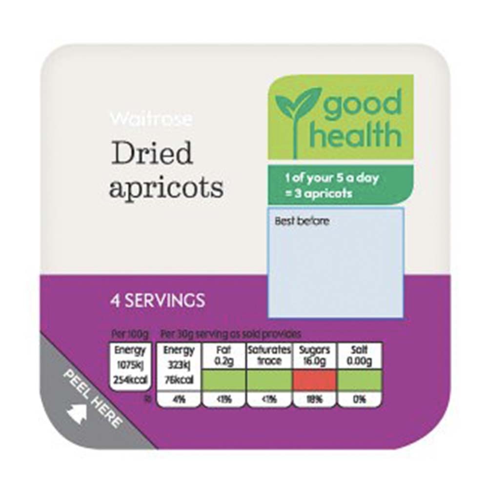 WAITROSE Dried Apricots 120g GO DELIVERY