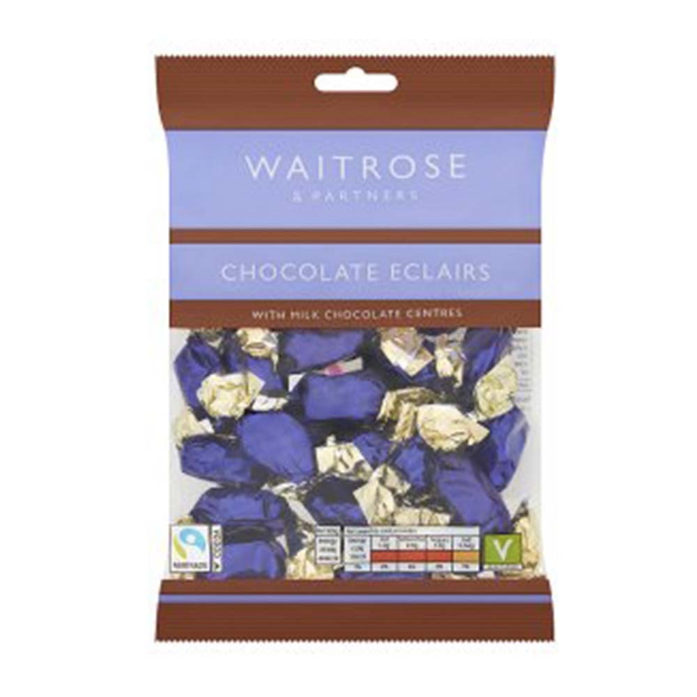 WAITROSE Chocolate Eclairs 200g GO DELIVERY