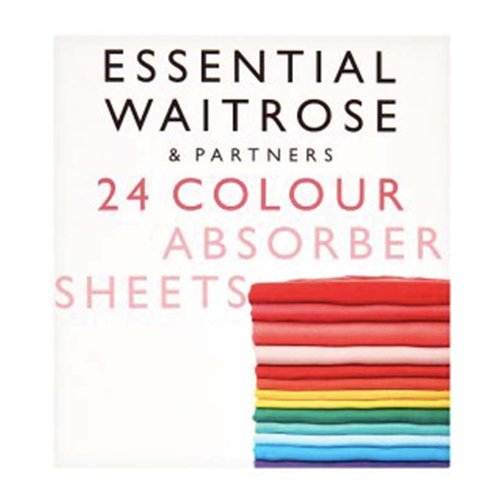 WAITROSE Essential Colour Absorber Sheets (Pack of 24) GO DELIVERY