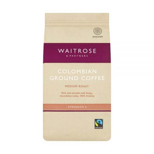 WAITROSE Colombian Ground Coffee 227g GO DELIVERY