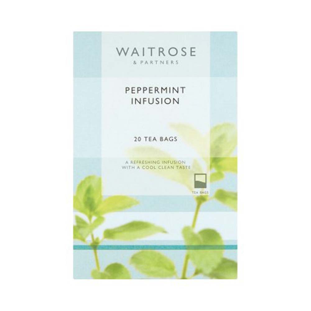 WAITROSE Peppermint Infusion 20 Tea Bags 40g GO DELIVERY