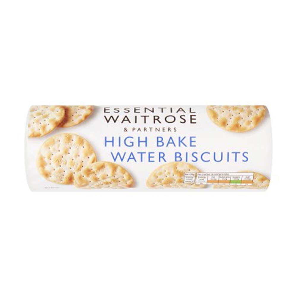 WAITROSE Essential High Bake Water Biscuits 200g GO DELIVERY