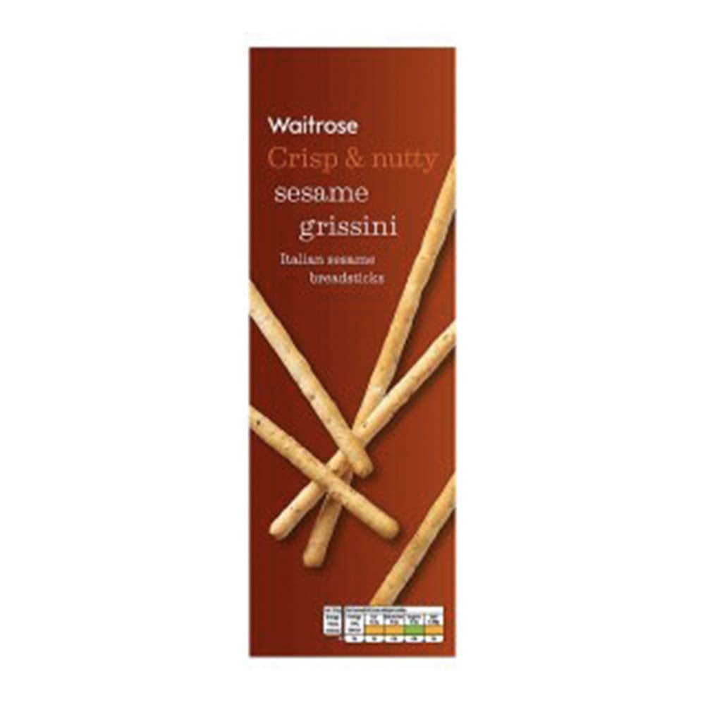WAITROSE Grissini Breadsticks Sesame Seed - 125g - GO DELIVERY