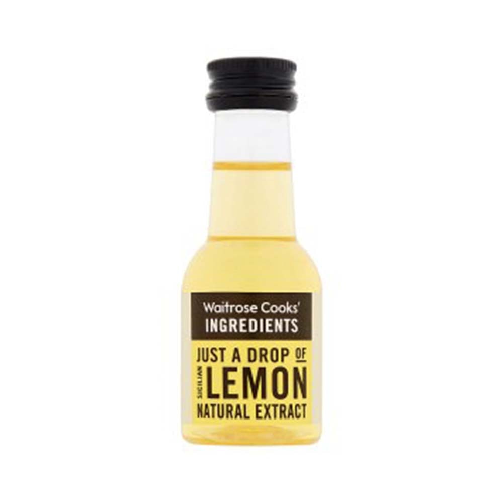 WAITROSE Cooks' Homebaking Lemon Extract 38ml GO DELIVERY