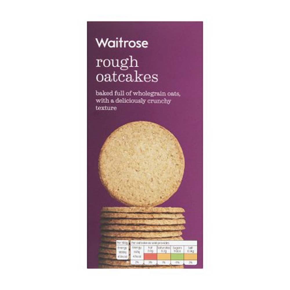 WAITROSE Rough Oatcakes 250g GO DELIVERY