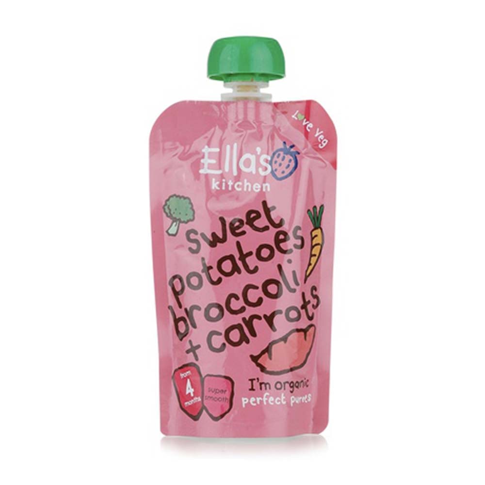 ELLA'S KITCHEN Sweet Potatoes, Broccoli And Carrots Pouch 120g GO