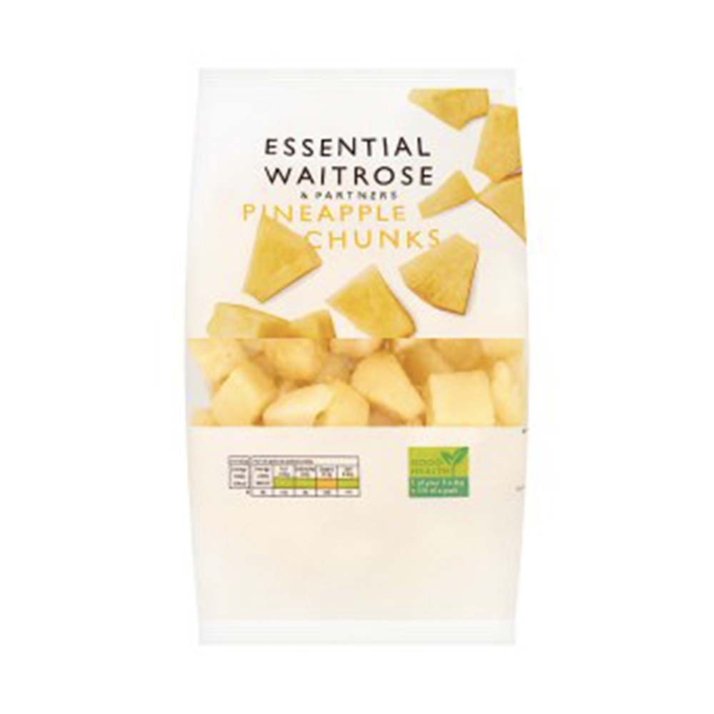 WAITROSE Essential Frozen Pineapple Chunks 500g GO DELIVERY
