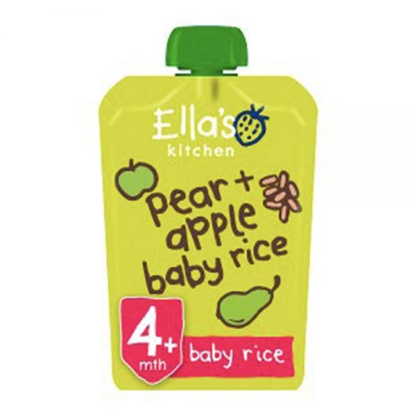 ELLA'S KITCHEN Pears Apples + Baby Rice 120g GO DELIVERY