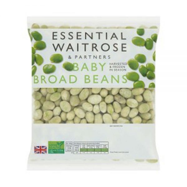 WAITROSE Essential Frozen Baby Broad Beans 500g GO DELIVERY
