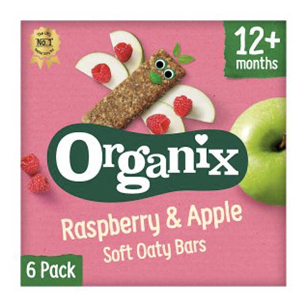 ORGANIX Raspberry & Apple Oat Bars 30g X6 GO DELIVERY