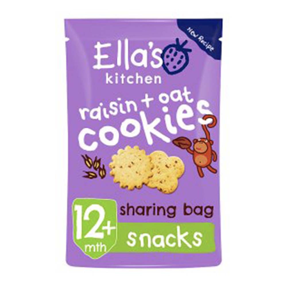 ELLA'S KITCHEN Raisin & Oat Cookies 80g GO DELIVERY