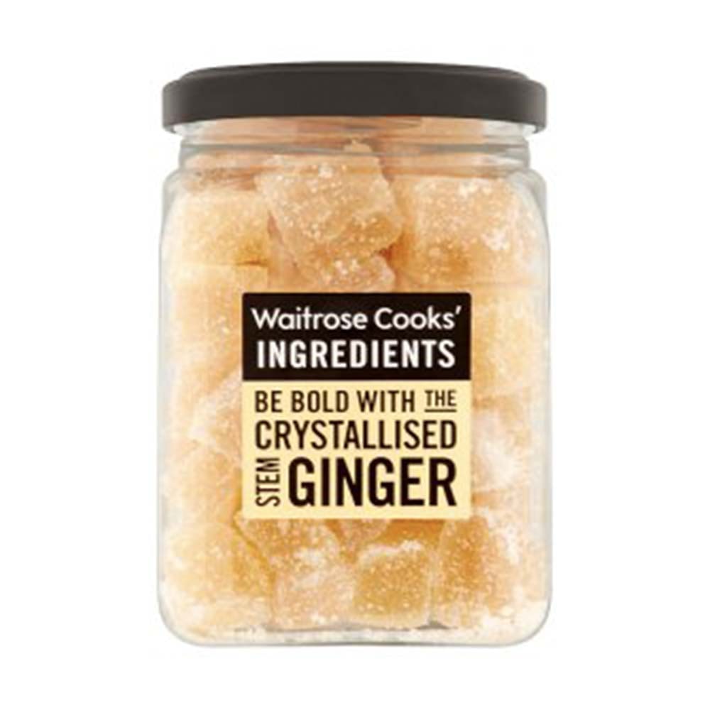 WAITROSE Cooks' Homebaking Crystallised Ginger 200g GO DELIVERY