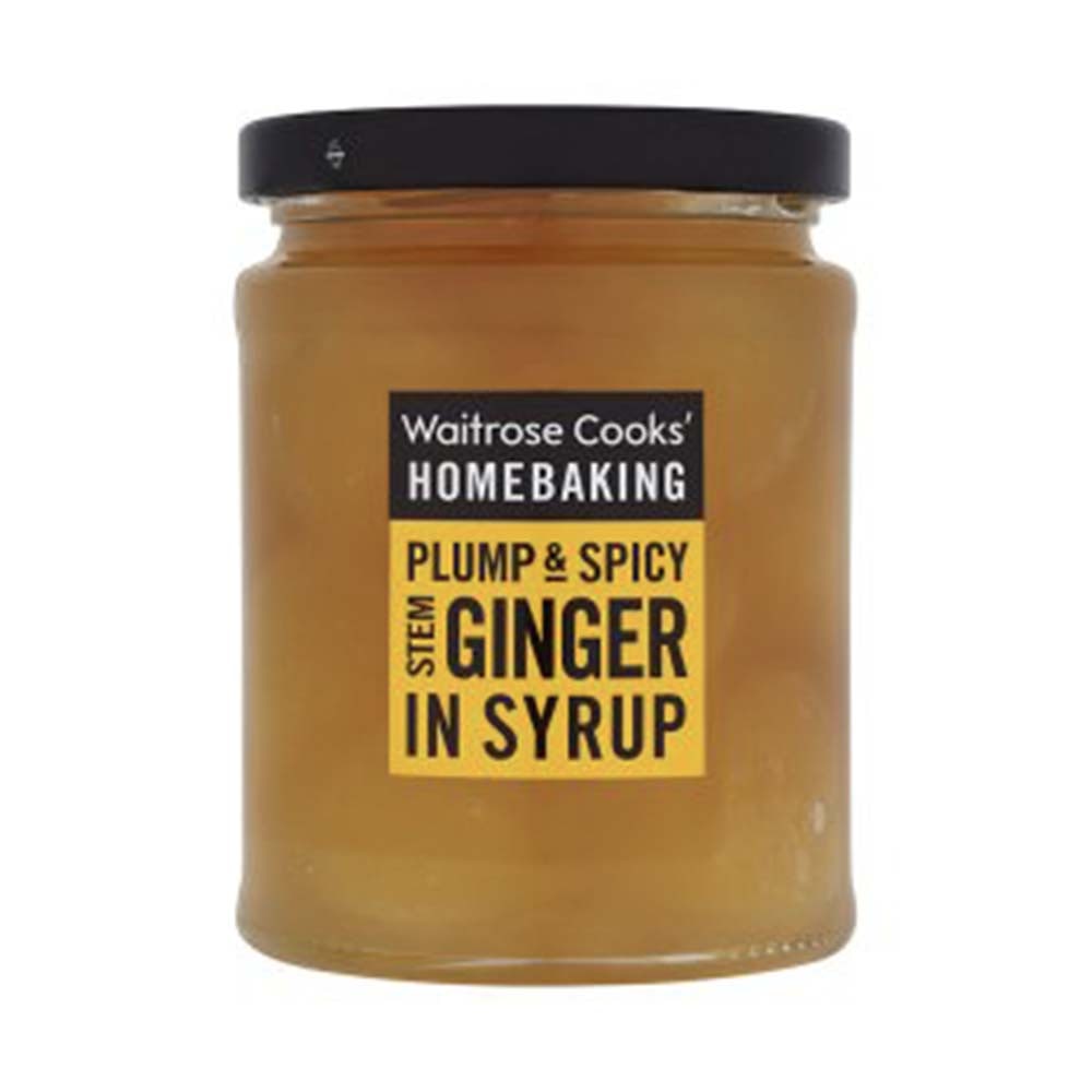 WAITROSE Cooks' Homebaking Chinese Stem Ginger in Syrup 350g GO