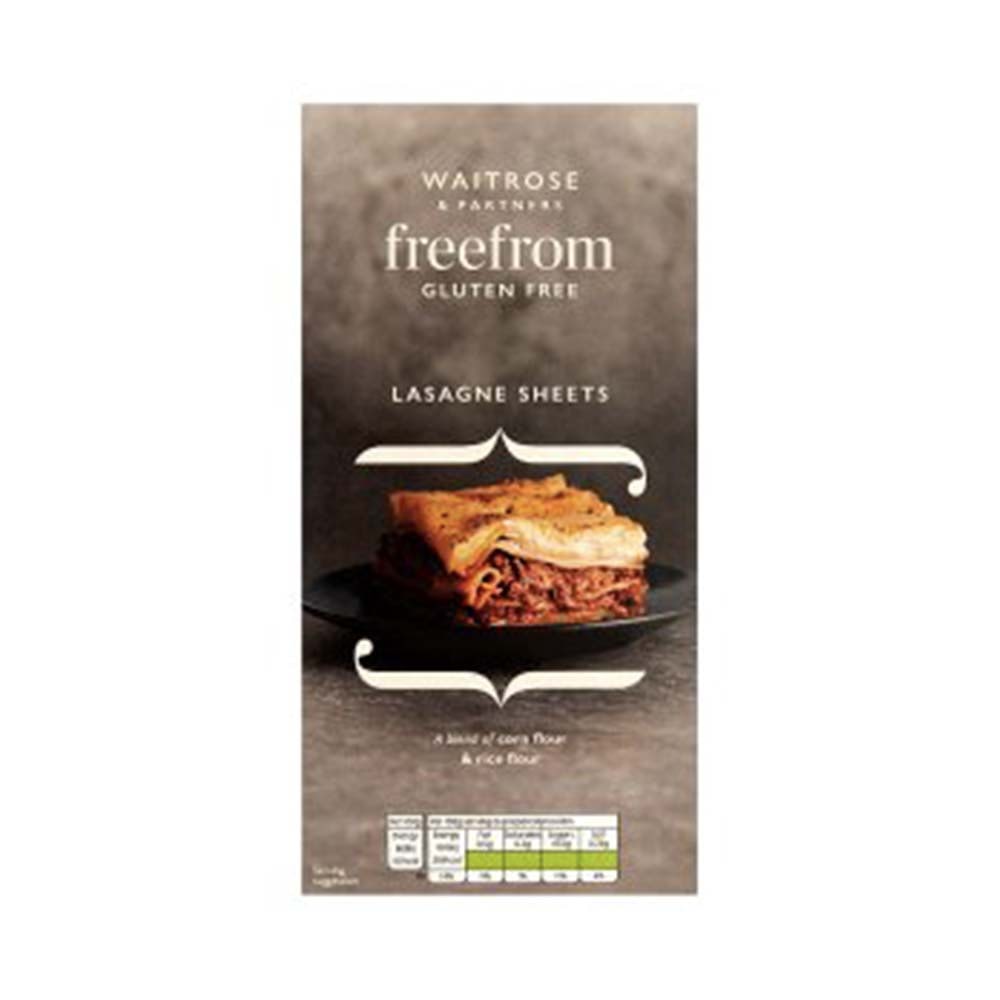 WAITROSE FreeFrom Gluten Free Lasagne Sheets - 250g - GO DELIVERY