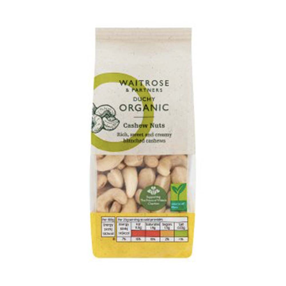 WAITROSE Duchy Organic Cashew Nuts 150g GO DELIVERY