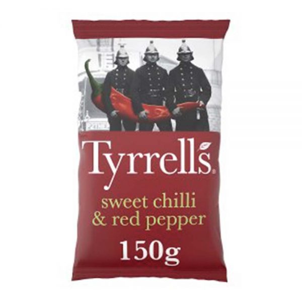 WAITROSE Tyrrells Crisps Sweet Chilli & Red Pepper 150g GO DELIVERY