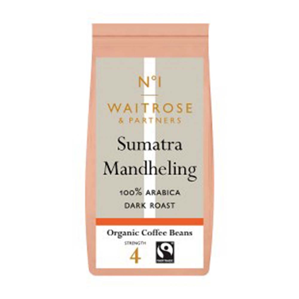 WAITROSE No.1 Sumatra Mandheling Coffee Beans 227g GO DELIVERY