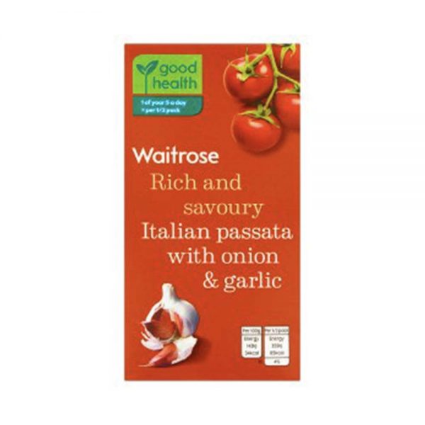WAITROSE Passata With Onion & Garlic 500g GO DELIVERY