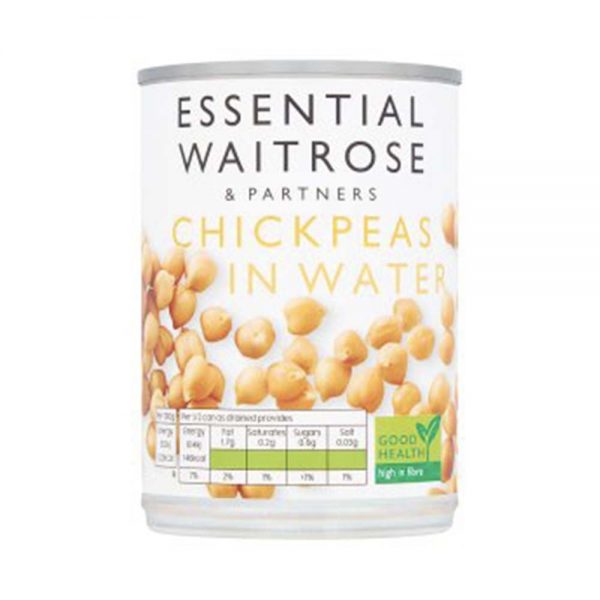 WAITROSE Essential Chick Peas In Water 400g GO DELIVERY