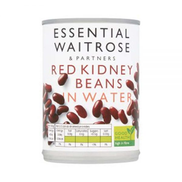WAITROSE Essential Red Kidney Beans In Water 300g GO DELIVERY