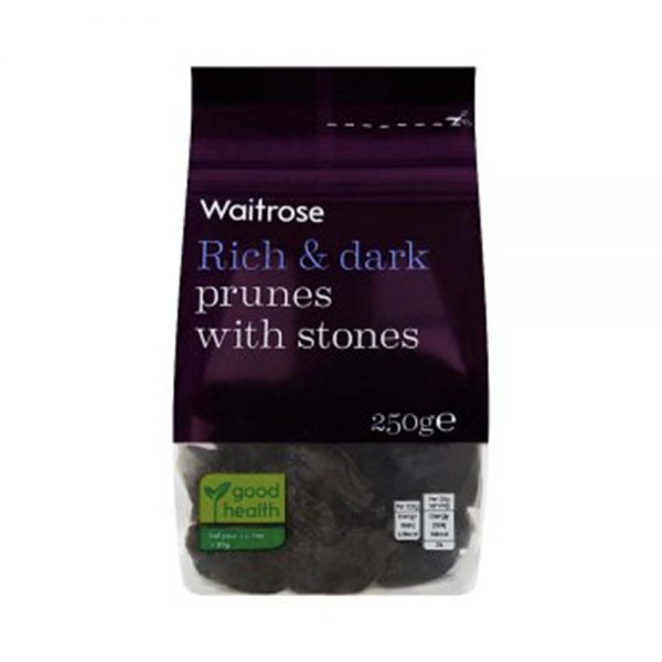 WAITROSE Prunes With Stones 250g GO DELIVERY