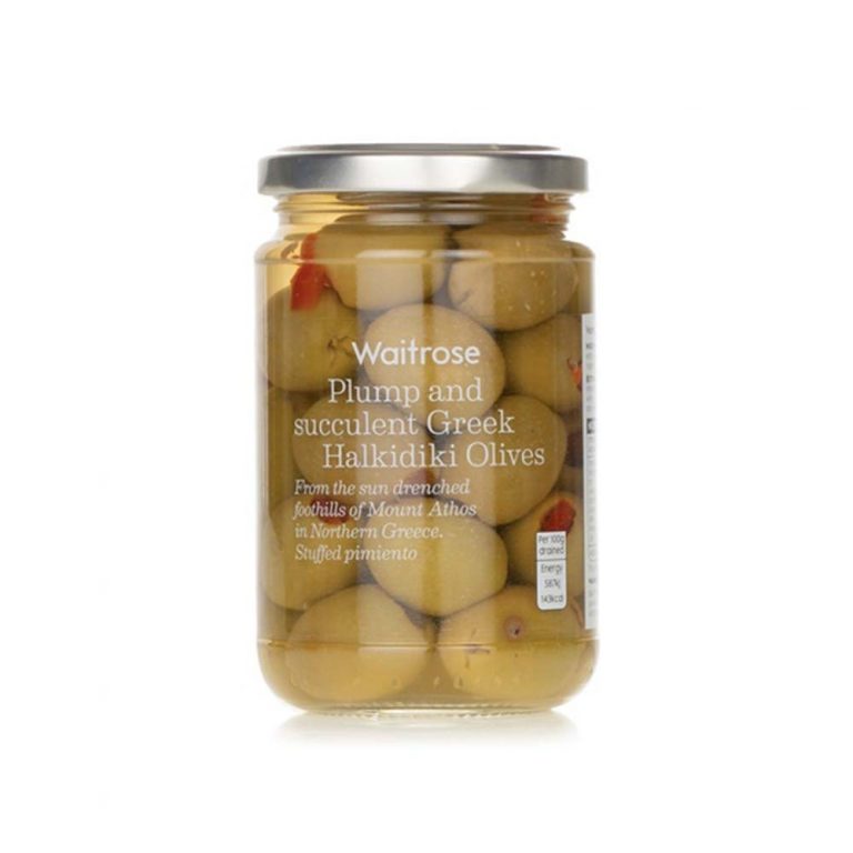 WAITROSE Halkidiki Greek Olives With Pimento 300g GO DELIVERY