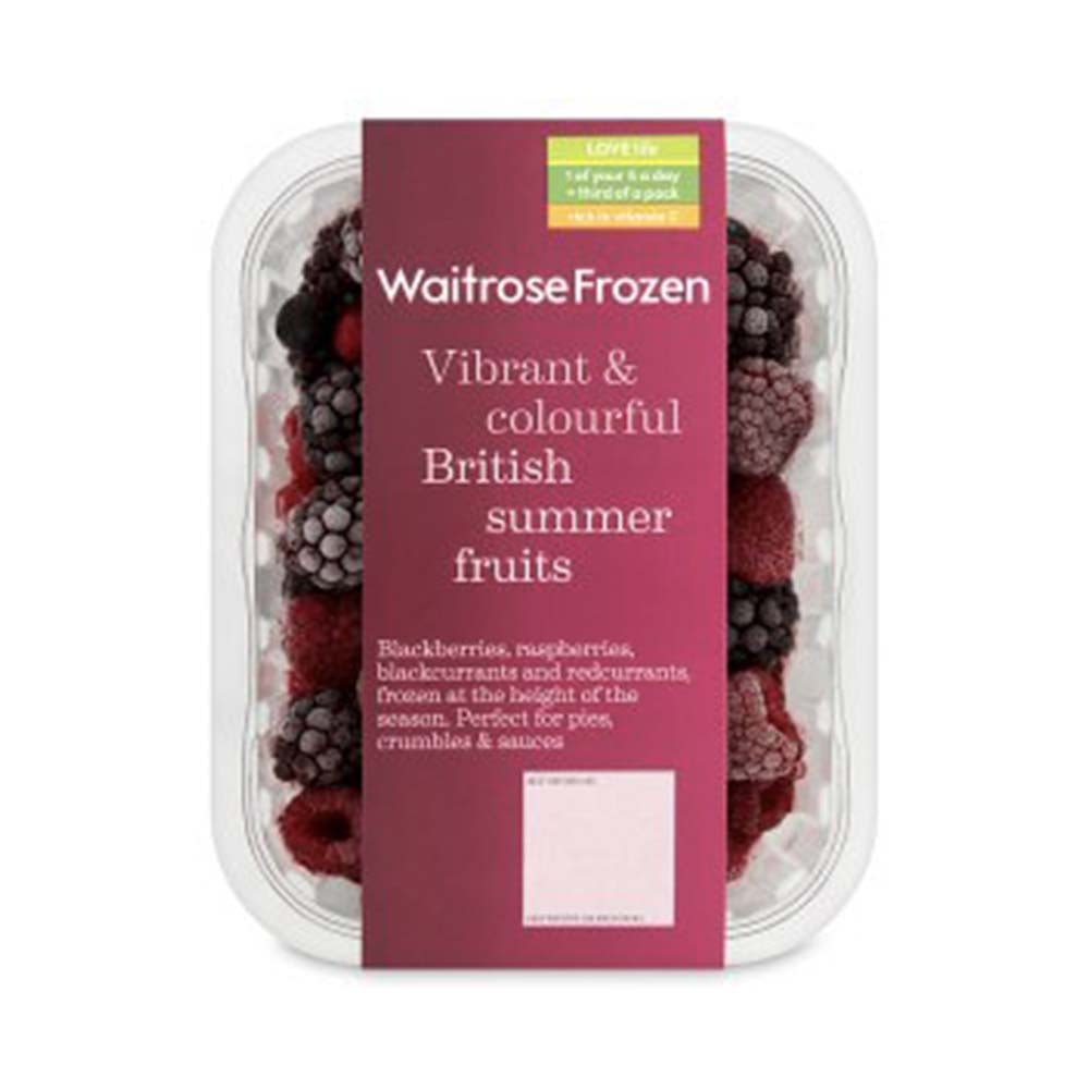 WAITROSE Frozen British Summer Fruits 300g GO DELIVERY